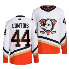 Anaheim Ducks Hockeydrakt Max Comtois 44 2022-23 Hvit Reverse Retro 2.0 Adidas Authentic - Herre